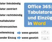 Auflistung der Tabulator- und Einzugstypen in Word