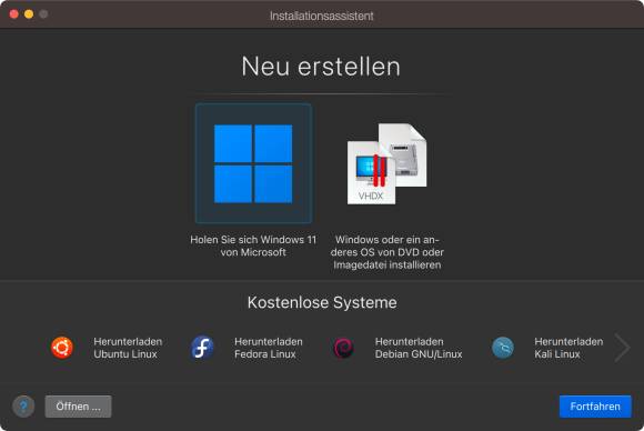 Die ganze Installation erfordert nur wenige Klicks Der Dialog, um mit wenigen Klicks Windows zu installieren