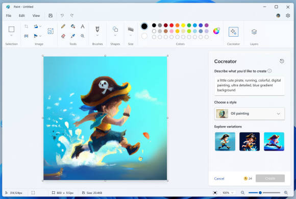 Bild 8: Der Cocreator wird die Zukunft von Windows aufmischen