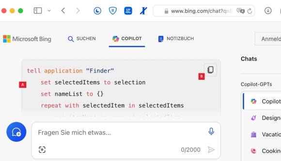 Bild 2: Die Erstellung des AppleScripts ist eine Sache von Sekunden