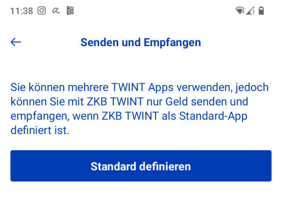 Bild 6: Definieren Sie hier Ihre Standardbank