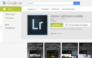 Adobe Lightroom mobile Google Play Store 