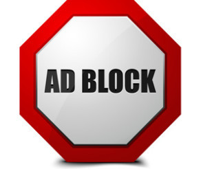 Stoppschild mit Adblock 