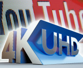 4k-UHD-Logo und Youtube-Logo