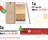 Am 15. Dezember HTC One A9 und Battery Booster gewinnen