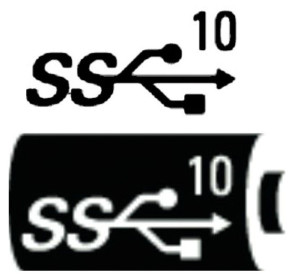 Logo prüfen: Ob es sich um "SuperSpeedPlus" handelt, zeigt dieses Logo.